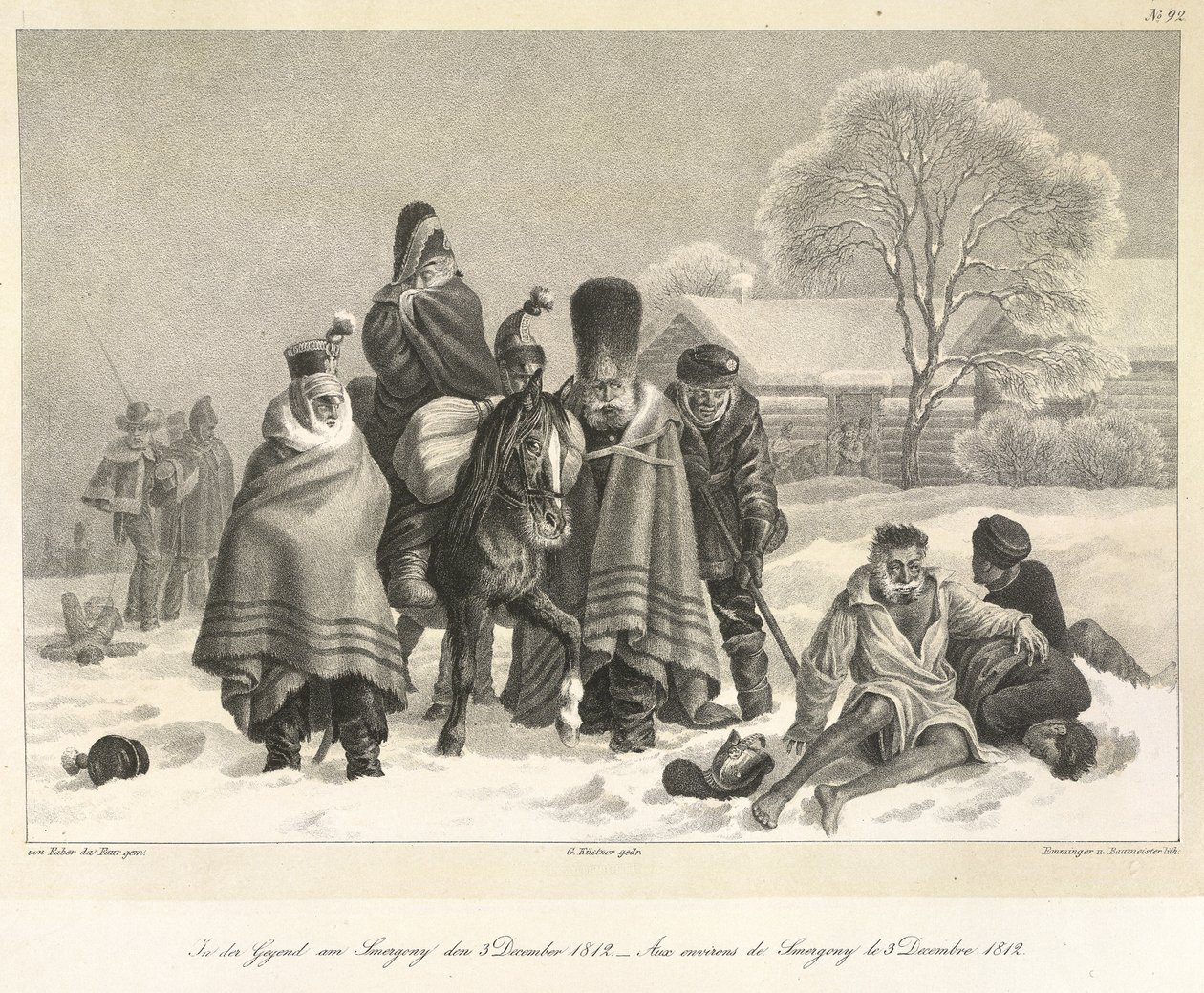 La retraite de Moscou, 3 décembre 1812, illustration de 