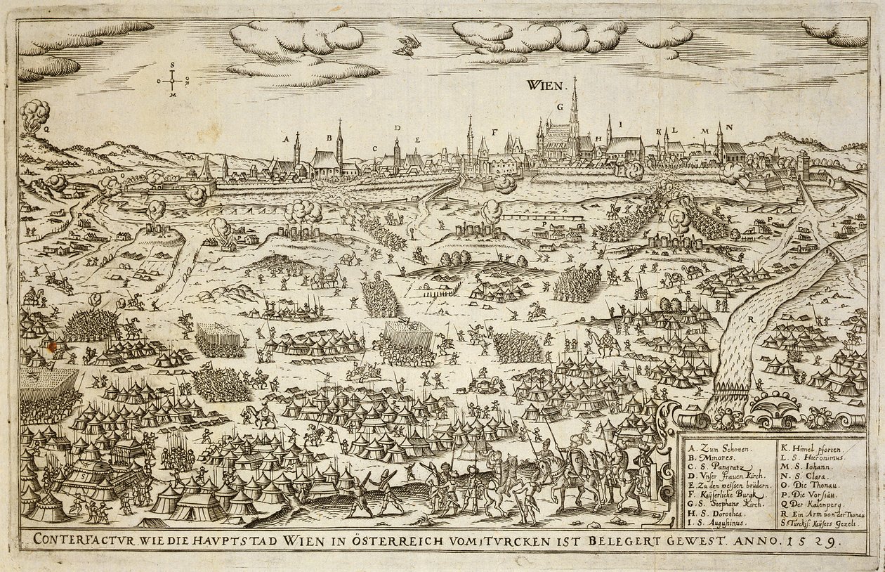 Le Siège de Vienne en 1529, illustration tirée d