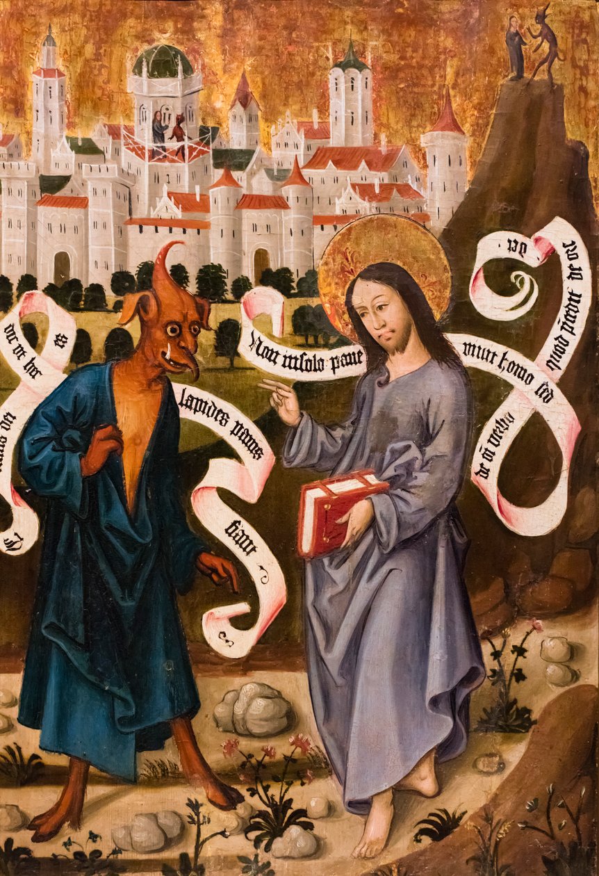 La Tentation du Christ, vers 1490/1500 (Tempera et huile sur panneau d