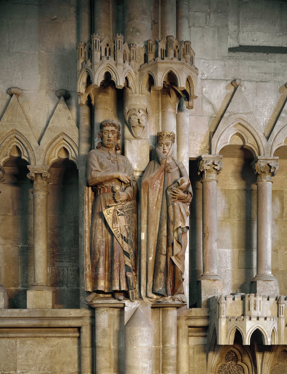 Le chevalier Ekkard et sa femme Uta (Hermann et Reglindis) - German School