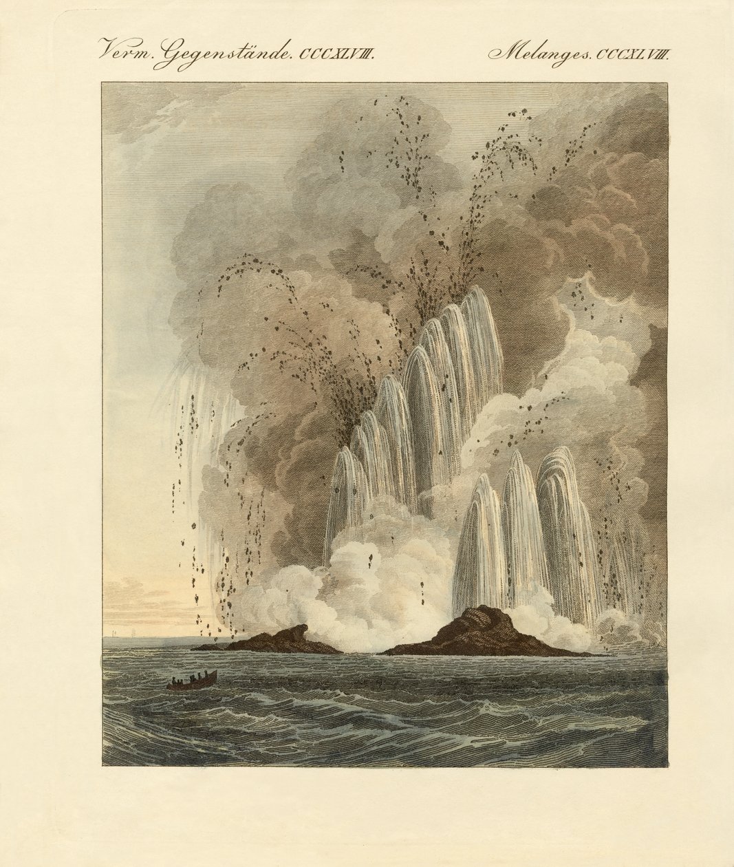 La nouvelle île volcanique en mer Méditerranée - German School