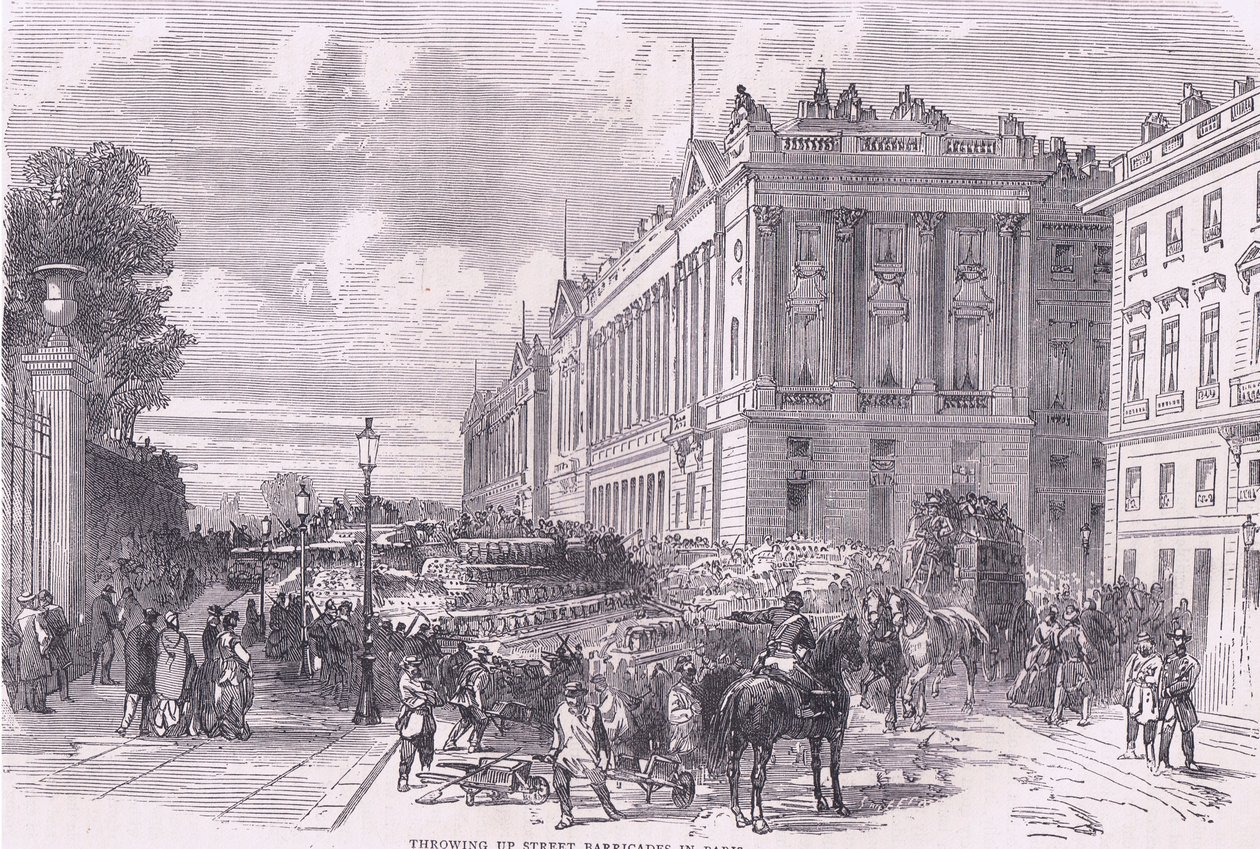 Érection de barricades de rue à Paris, Histoire de la guerre entre la France et l