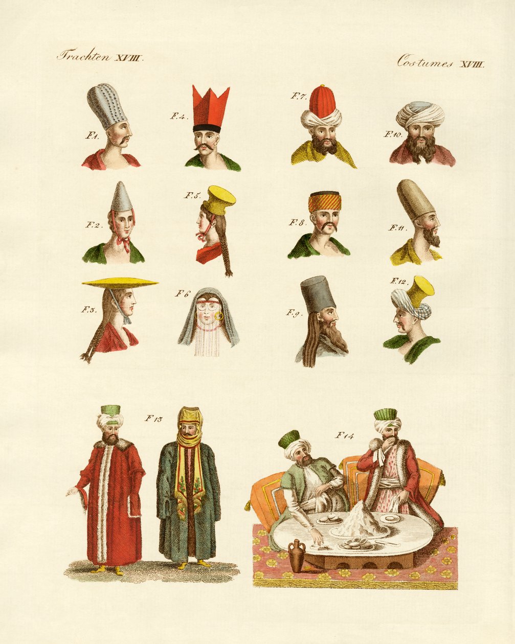 Costumes nationaux turcs - German School
