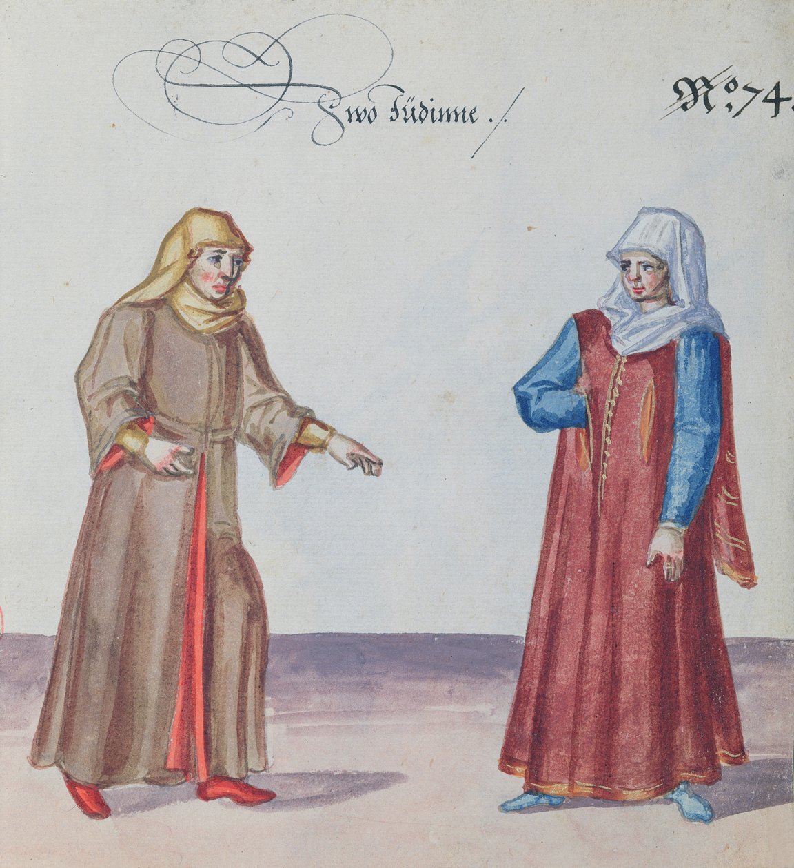 Deux femmes juives, c.1600 - German School