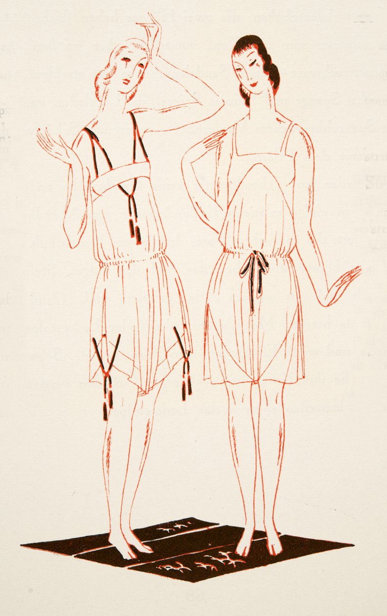 Sous-vêtements de Styl, pub.1922 (impression pochoir) - German School
