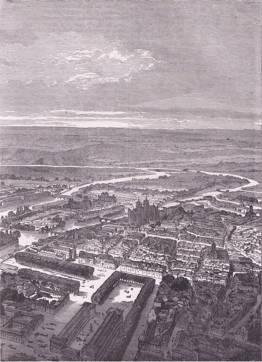 Vue de Metz, Histoire de la guerre entre la France et l