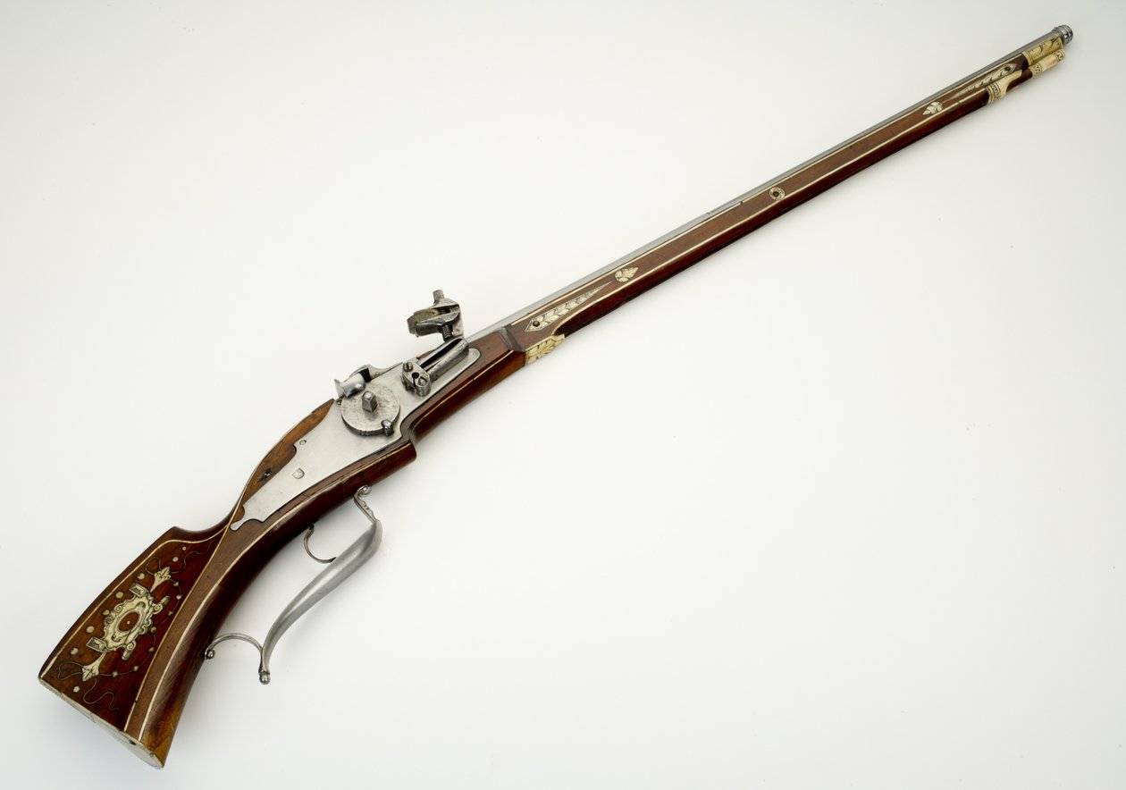 Carabine à rouet pour la garde personnelle (Trabanten) de Wolf Dietrich von Raitenau, prince-évêque de Salzbourg, vers 1590 - German School