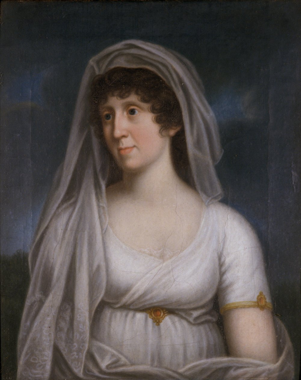 Femme en robe blanche avec un voile - German School