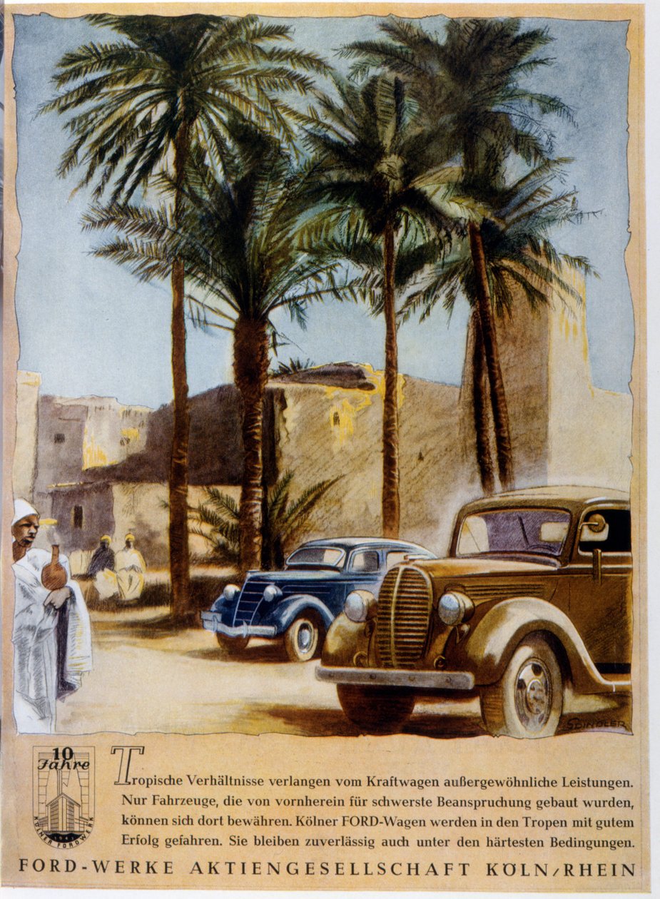Publicité allemande pour la voiture Ford - German School