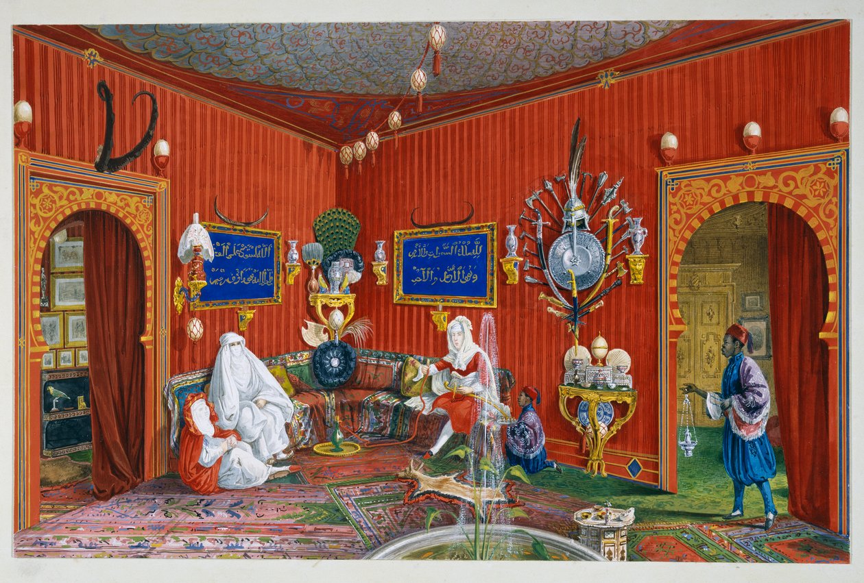 Salle orientale de la Villa Lazarovich, résidence de Trieste de Maximilien de Habsbourg - Germano Prosdocimi