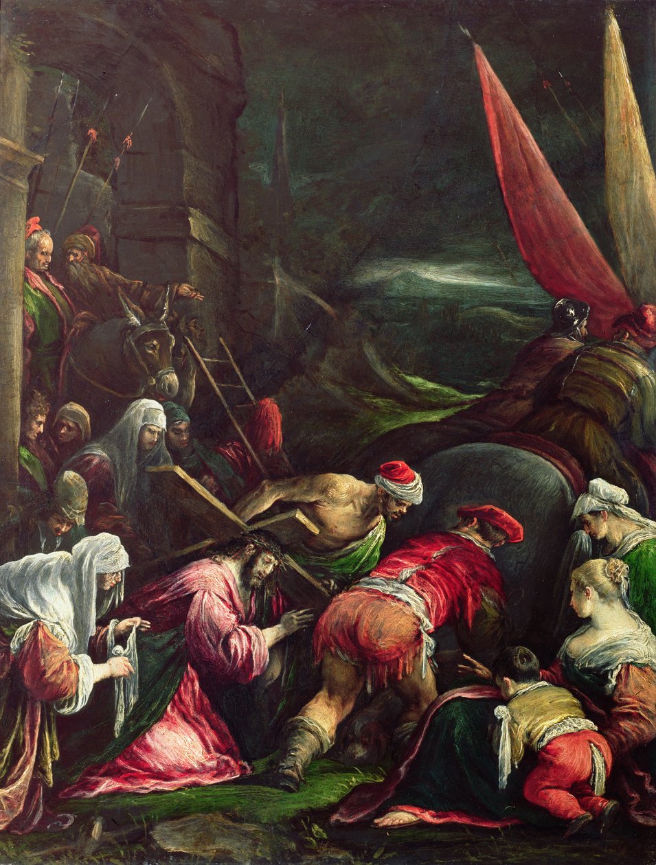 Portement de croix, 1592 - Gerolamo Bassano