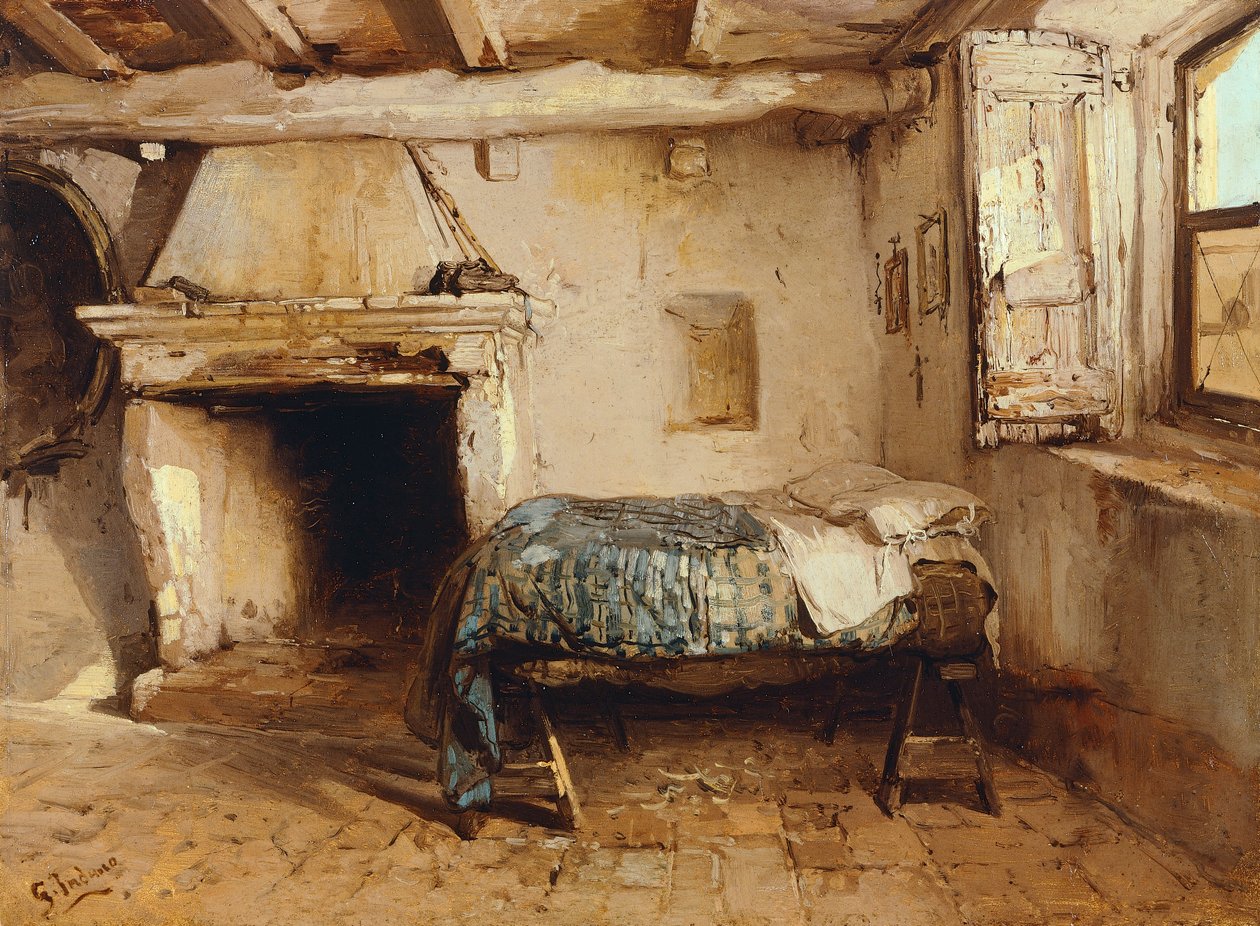 Intérieur rustique - Gerolamo Induno