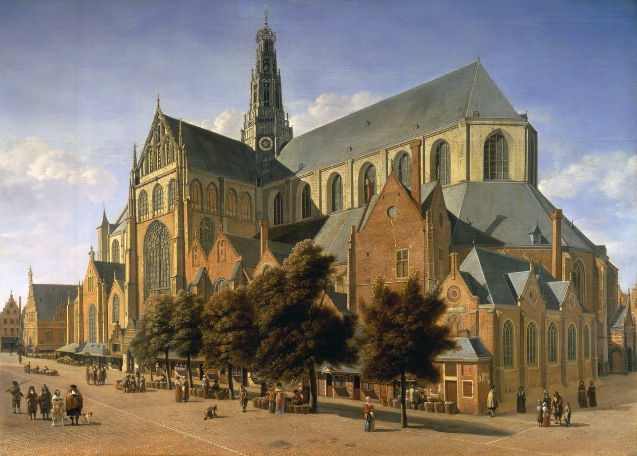 Église Saint-Bavon à Haarlem, 1666 - Gerrit Adriaensz Berckheyde