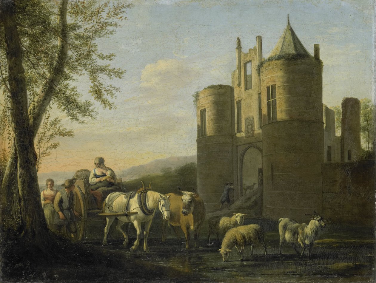 La porte principale du château d