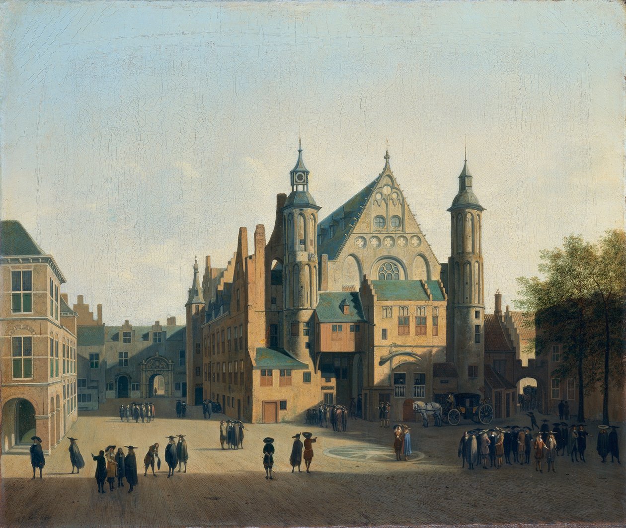 Vue du Binnennhof à La Haye - Gerrit Adriaenszoon Berckheyde