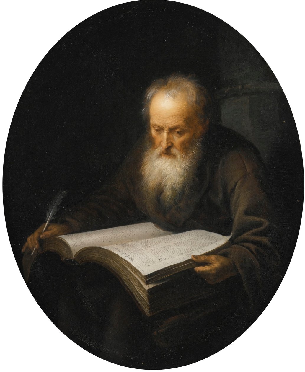 Vieil érudit avec un livre - Gerrit Dou