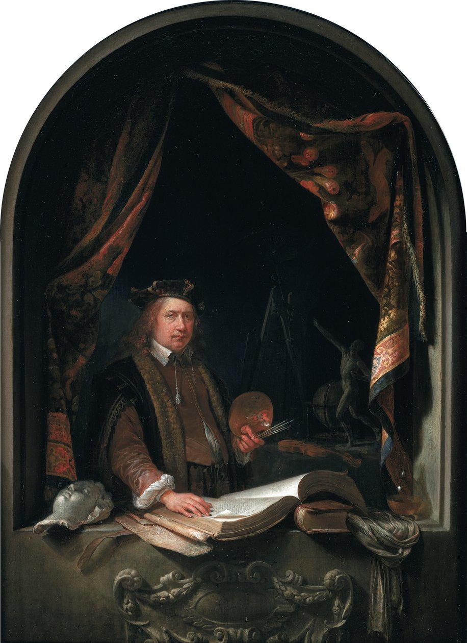 Autoportrait de Gérard Dou (1613-1675) - Gerrit Dou