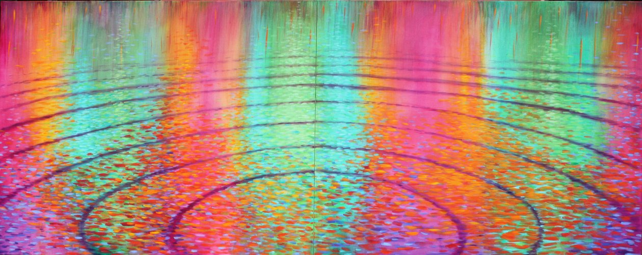 4e symphonie, 2015 (acrylique sur toile) - Gerrit Greve