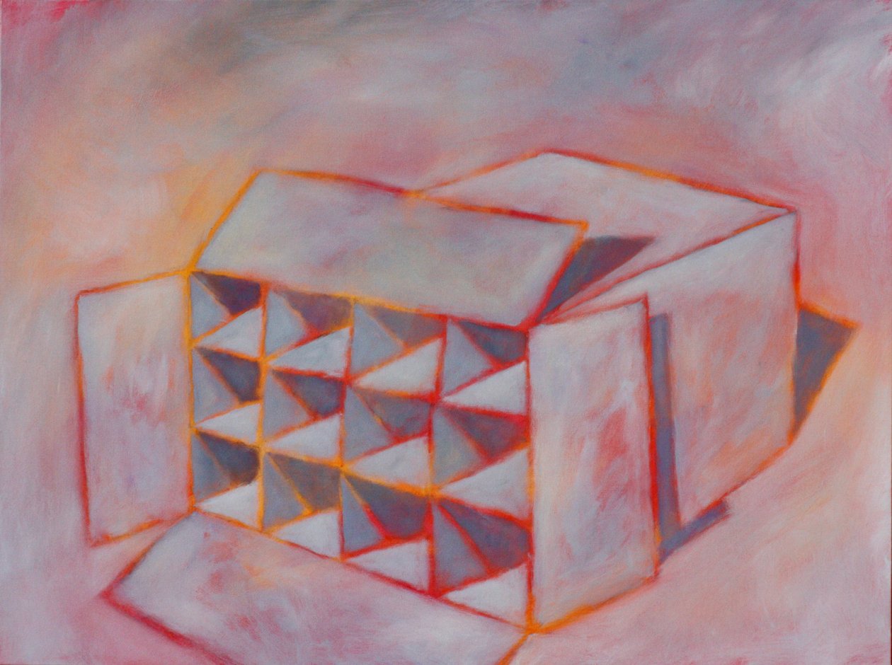 Une boîte très émotionnelle, 2022 (acrylique sur toile) - Gerrit Greve