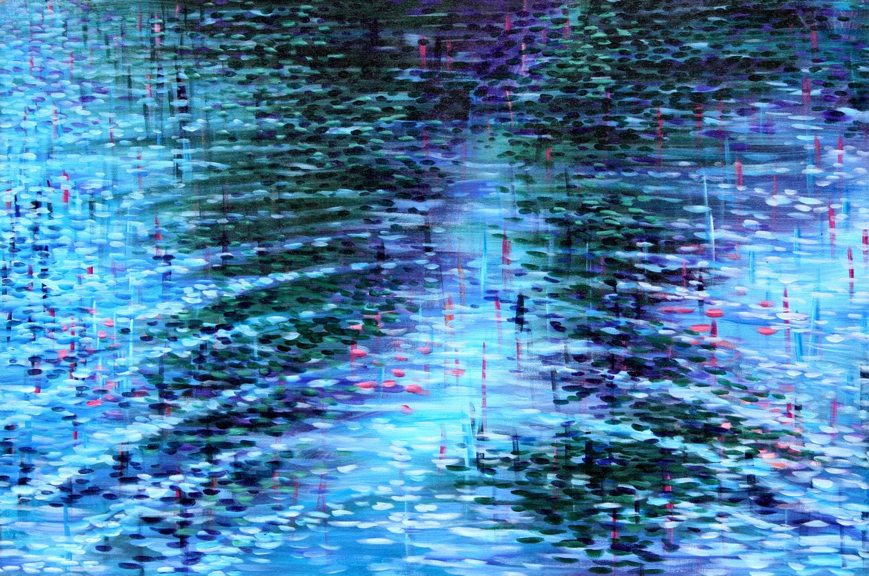 Ondulations bleues au bord du lac - Gerrit Greve