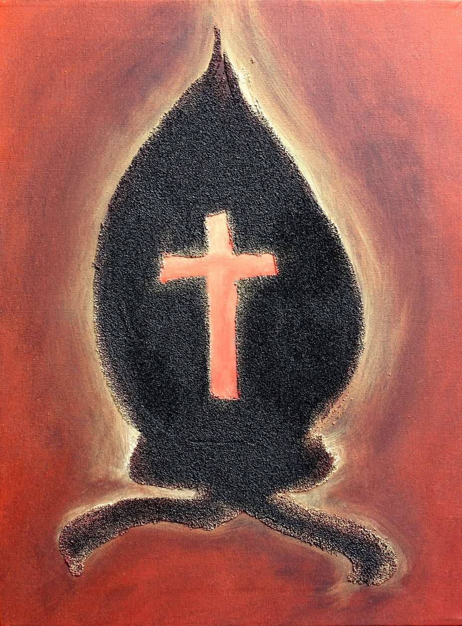 Crown 16, 2013 (sable et acrylique sur toile) - Gerrit Greve