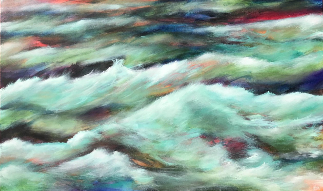 Pâques Pacifique, 2018 (acrylique sur toile) - Gerrit Greve