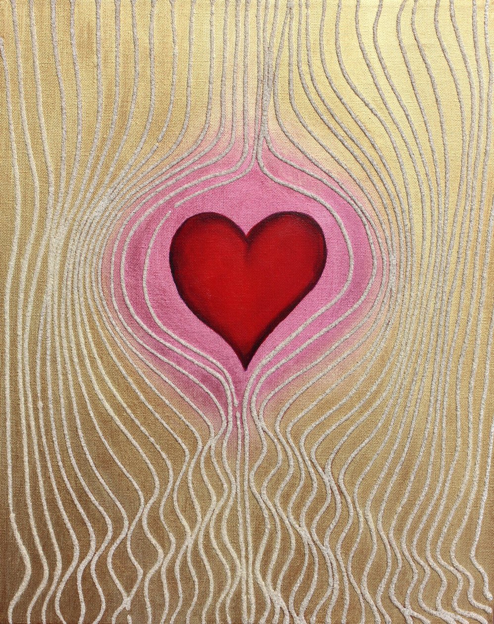 Heart Currents 3, 2011 (sable et acrylique sur toile) - Gerrit Greve
