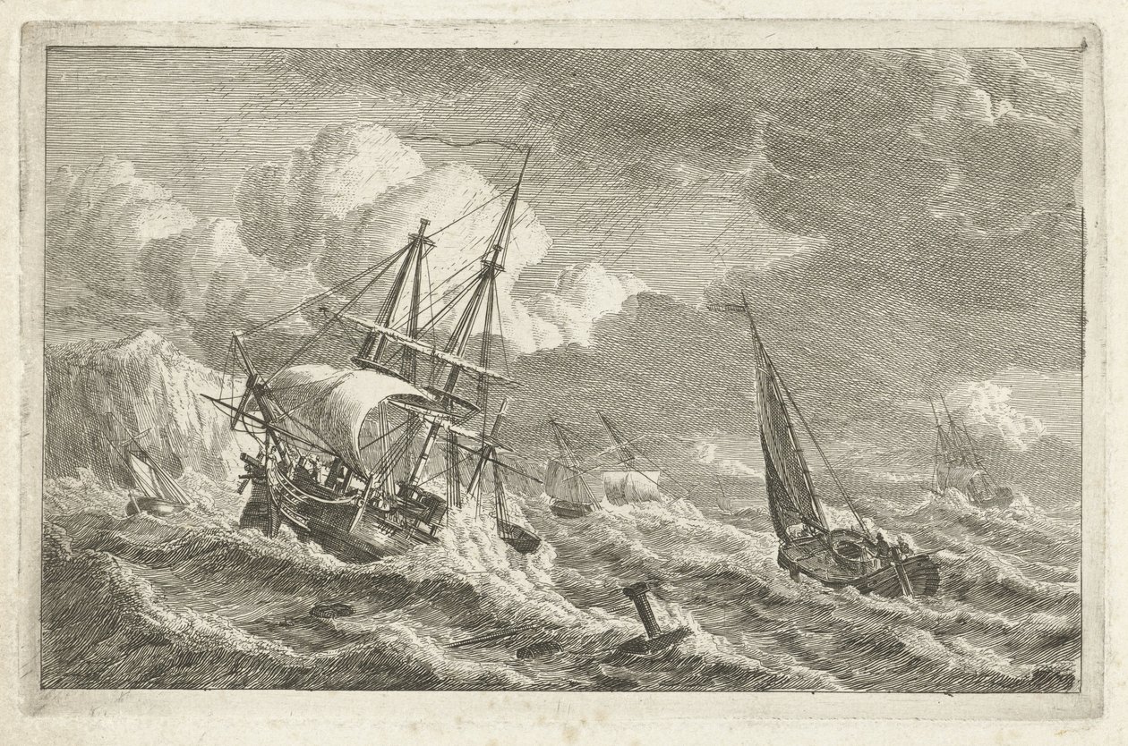 Navires en détresse près d