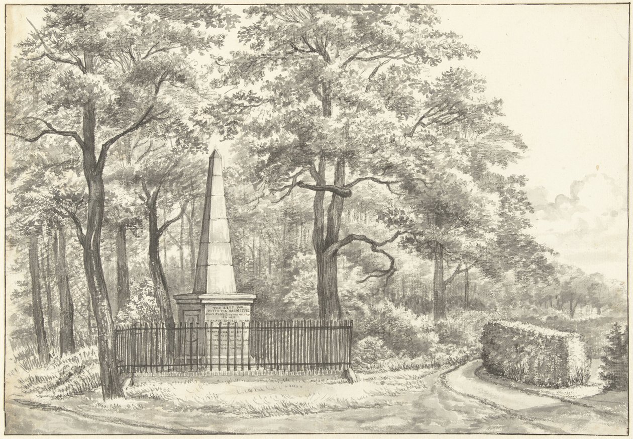 Le monument de Witte van Haemstede, érigé en 1817 par David Jacob van Lennep à la Maison de Manpad à Heemstede - Gerrit Lamberts