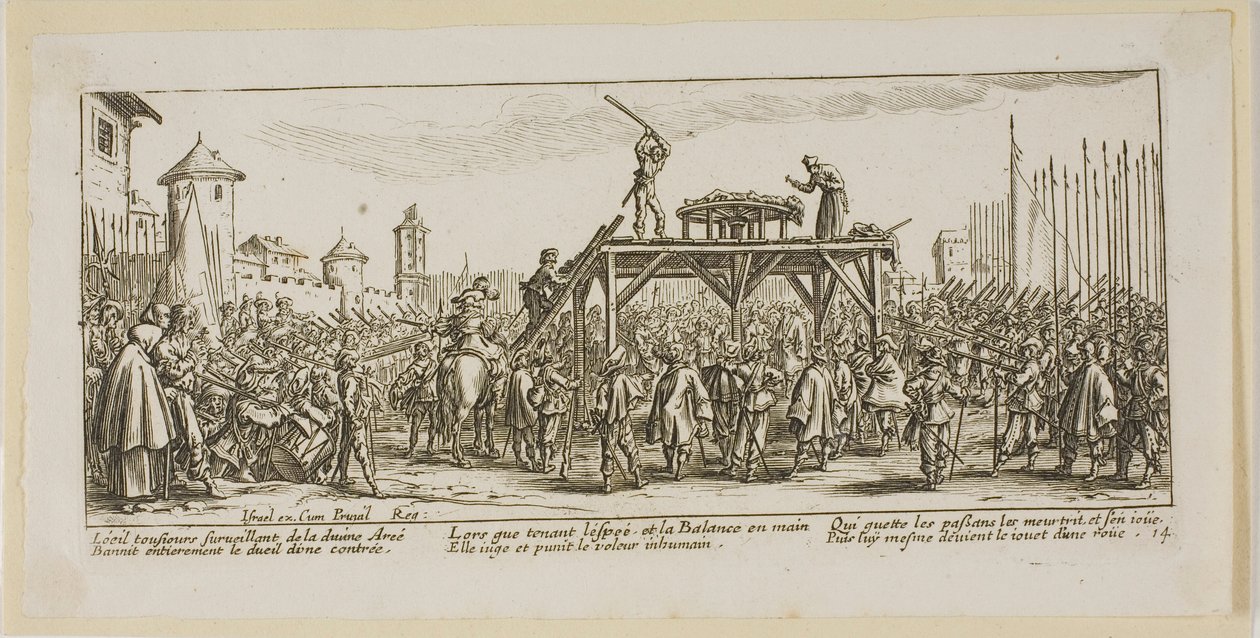 La roue, quatorzième planche des Grandes misères de la guerre - Gerrit Lucasz van Schagen