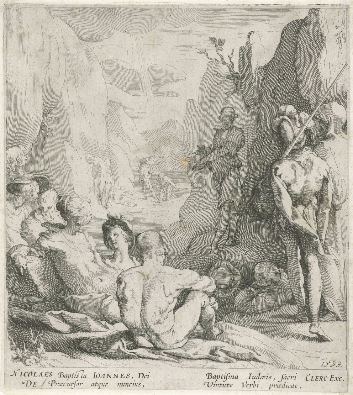 Prédication de Jean-Baptiste - Gerrit Pietersz. Sweelink
