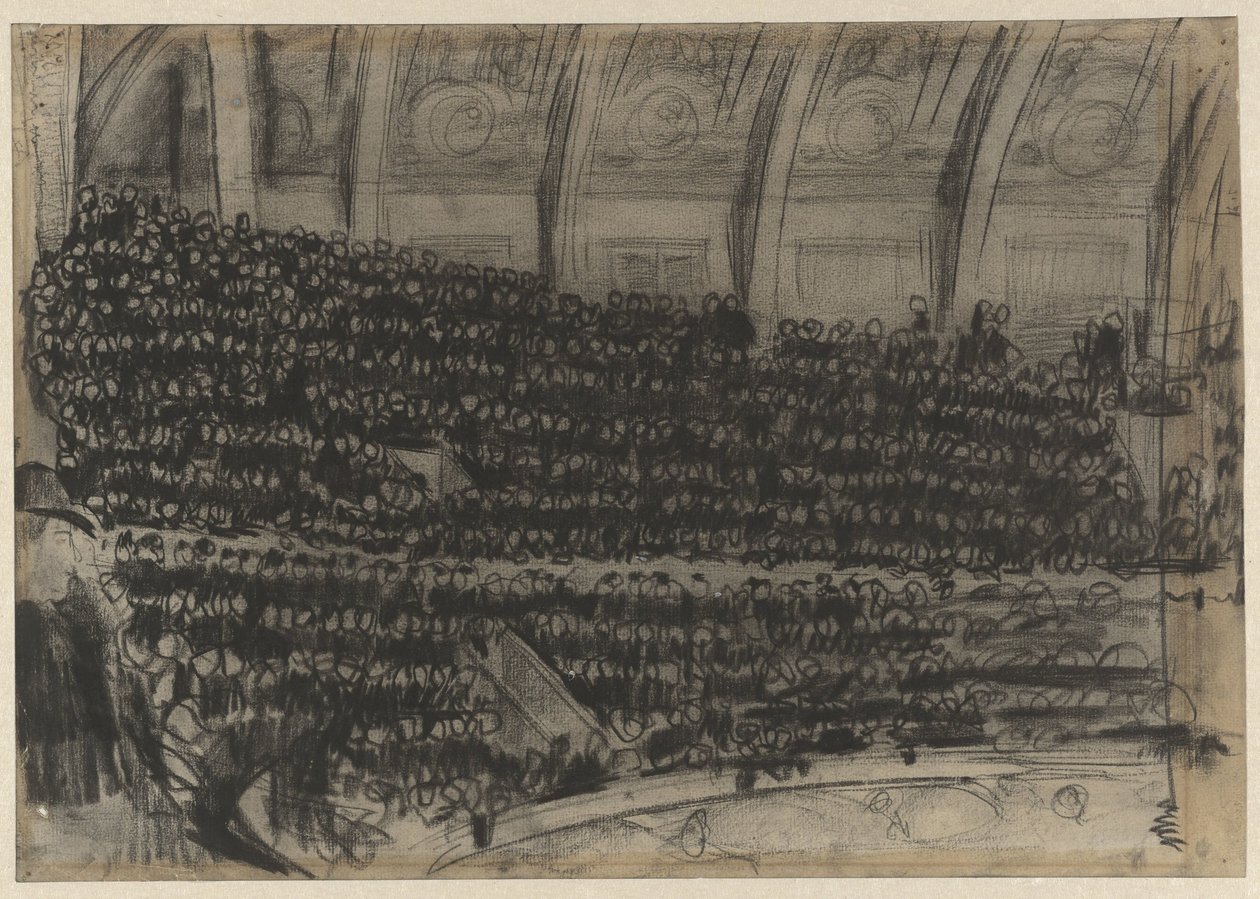 Spectateurs sur les tribunes du Cirque Carré - Gerrit Willem Dijsselhof