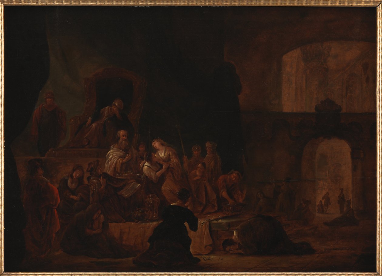 La fille de Jephté conduite à l