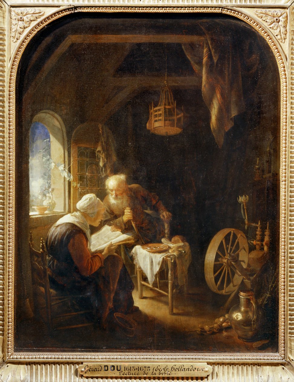 La lecture de la Bible ou Anne et Tobie ... - Gerrit or Gerard Dou