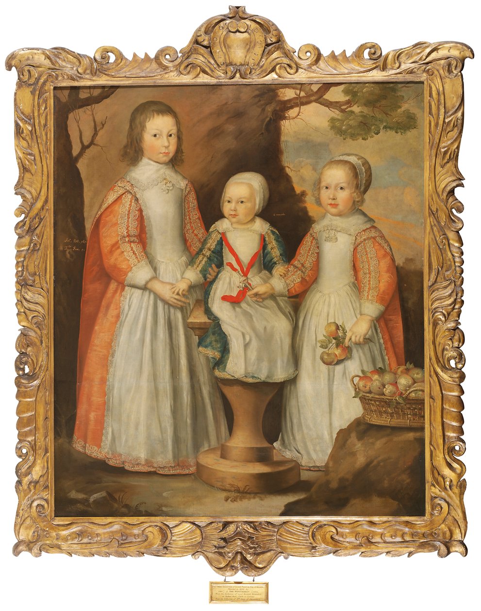 Portrait des trois enfants de George Preston de Holker, 1650 - Gerrit van Honthorst