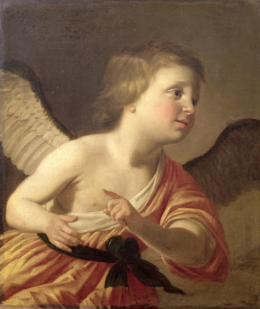 Portrait du jeune prince Maurice de Bohême (1620-53) en Cupidon - Gerrit van Honthorst