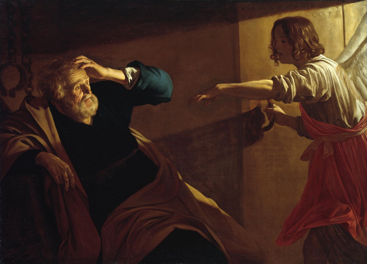 Die Befreiung des Heiligen Petrus - Gerrit van Honthorst