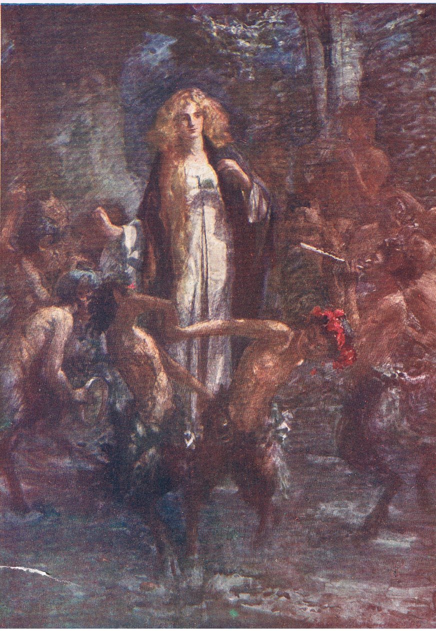 Les satyres dansaient autour d