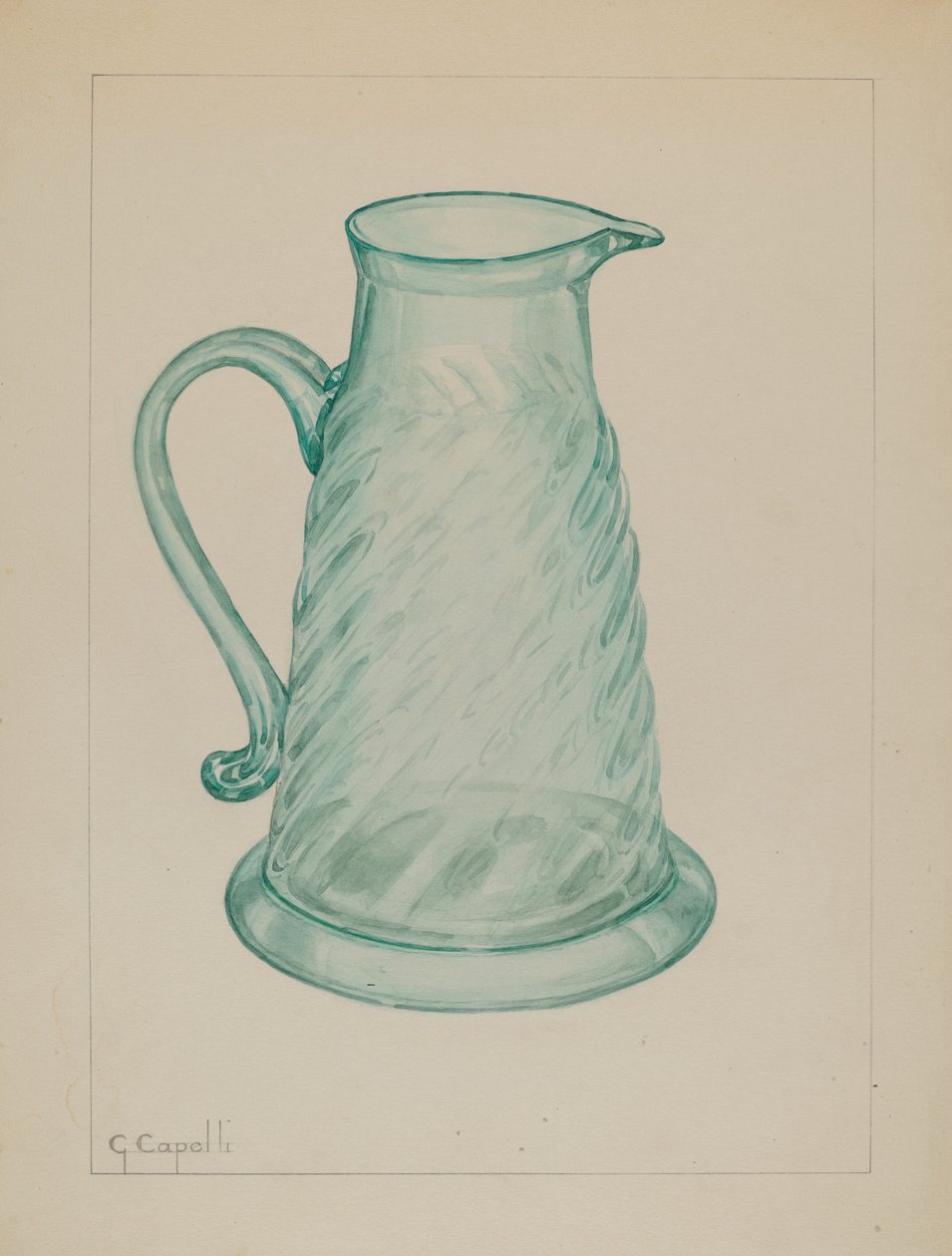 Cruche à mélasse, vers 1937 - Giacinto Capelli