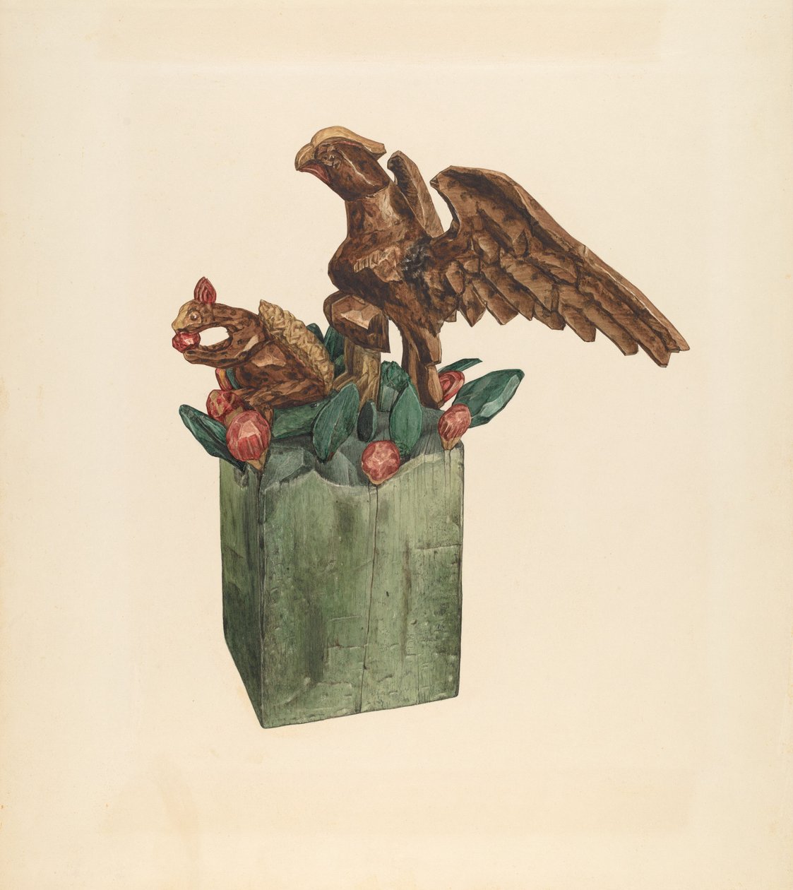 Écureuil et Aigle, vers 1939 - Giacinto Capelli