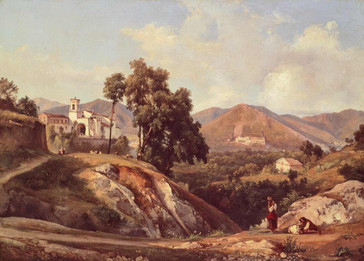 Paysage de la région de Campanie - Giacinto Gigante
