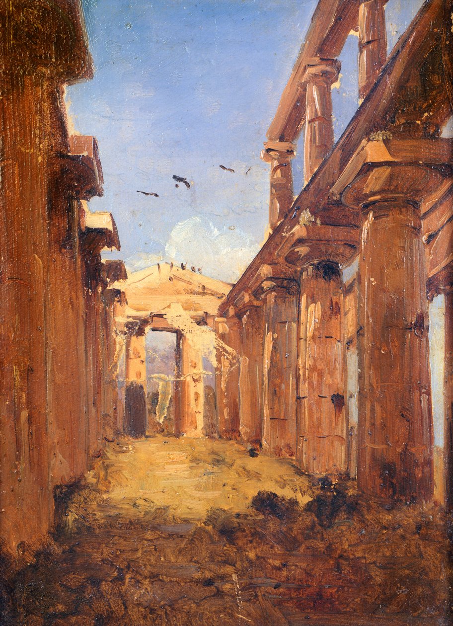 La Basilique de Paestum 1845-1848 - Giacinto Gigante