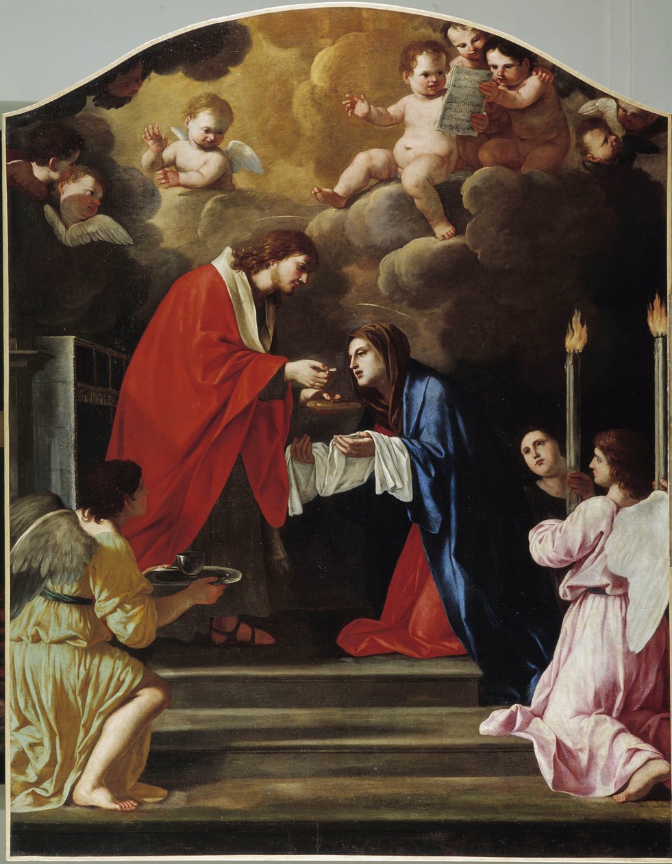 La Communion de la Vierge - Giacinto Gimignani or Gemignano