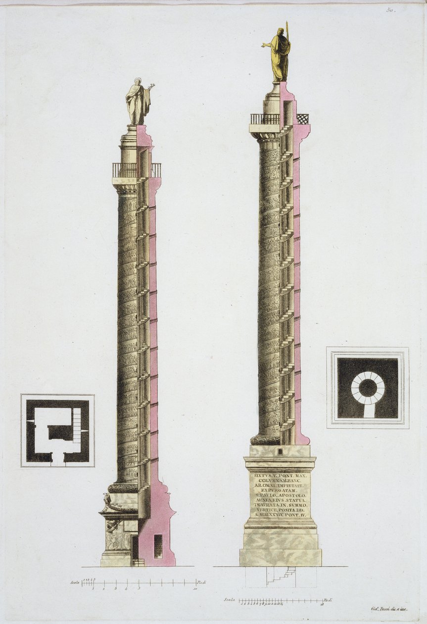 Colonne Trajane, Rome, de 