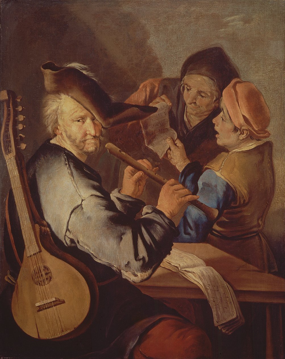 Le Joueur de flûte - Giacomo Francesco Cipper