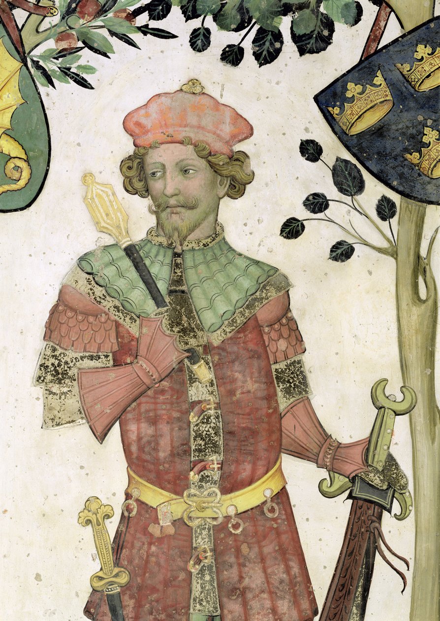 Les Neuf Preux et les Neuf Preuses, détail de Judas Maccabée, 1418-30 - Giacomo Jaquerio