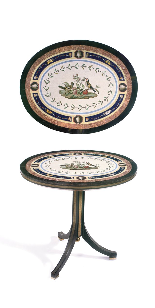 Table en micromosaïque, Rome, fin du XVIIIe siècle - Giacomo (attr. to) Raffaelli