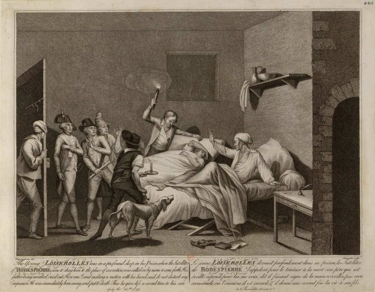 Le jeune Loiserolles est emmené de sa cellule pour être exécuté - Giacomo Aliprandi