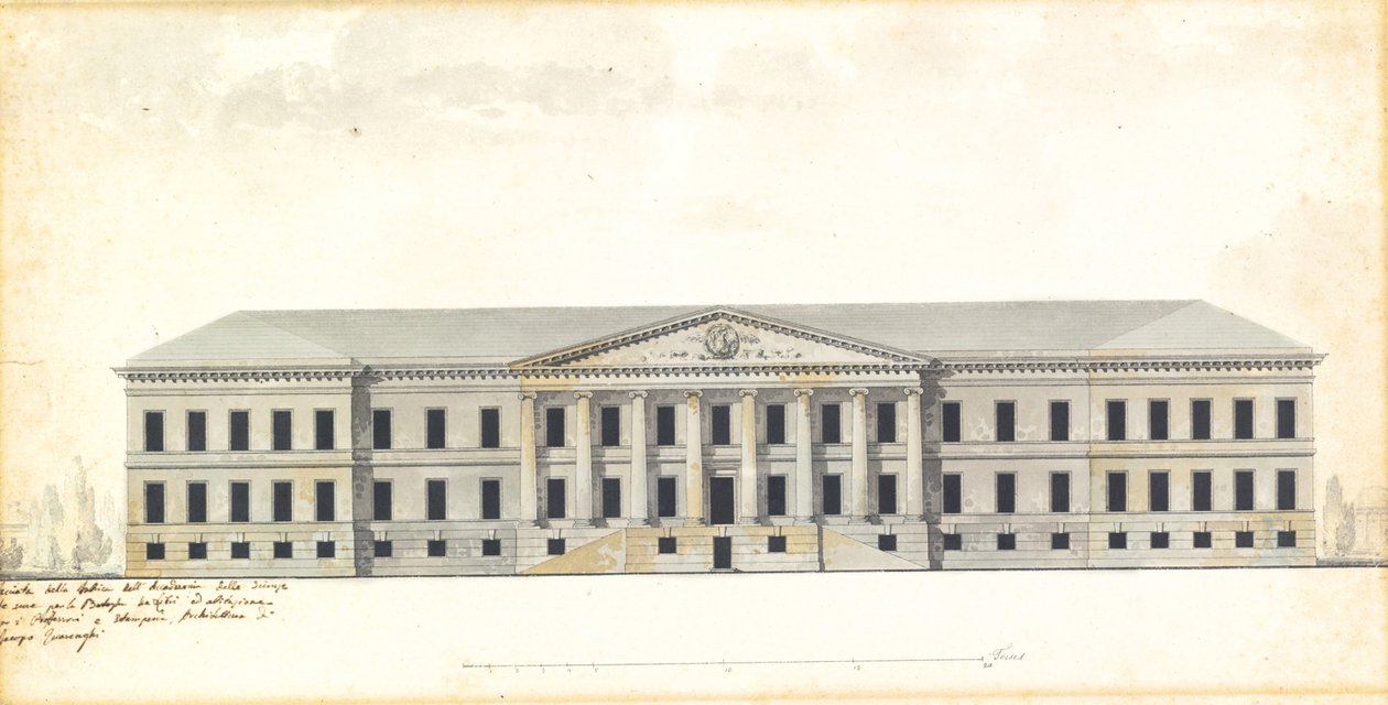 Élévation de la façade de l