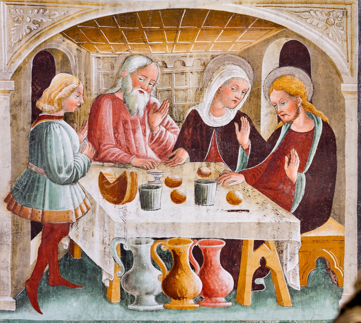 Mariage à Cana (détail) - Giacomo Borlone de Buschis